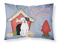 Dog House Collection White Boxer Cooper Standard Pillowcase Lightweight Super Soft Easy Care Decorative Artwork Pillowcase, Standard