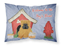 Dog House Collection English Bulldog Red Standard Pillowcase Lightweight Super Soft Easy Care Decorative Artwork Pillowcase, Standard