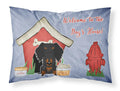 Dog House Collection Wire Haired Dachshund Black Tan Standard Pillowcase Lightweight Super Soft Easy Care Decorative Artwork Pillowcase, Standard