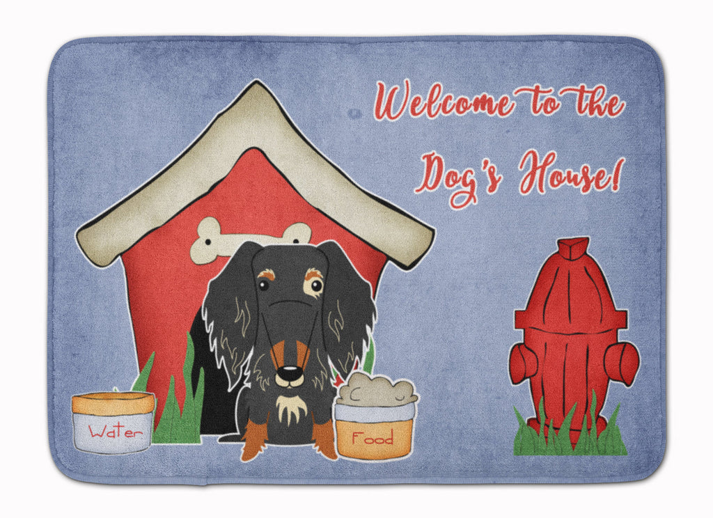 Dog House Collection Wire Haired Dachshund Dapple Memory Foam Kitchen Mat Machine Washable Anti-Fatigue Cushion Comfort Bath or Kitchen Rug