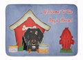 Dog House Collection Wire Haired Dachshund Dapple Memory Foam Kitchen Mat Machine Washable Anti-Fatigue Cushion Comfort Bath or Kitchen Rug