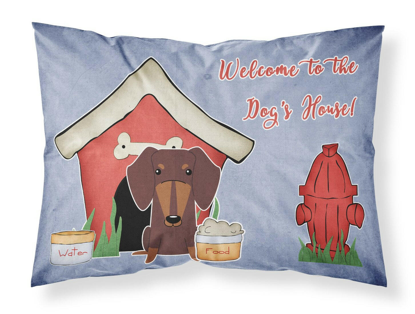 Dog House Collection Dachshund Chocolate Standard Pillowcase Lightweight Super Soft Easy Care Decorative Artwork Pillowcase, Standard