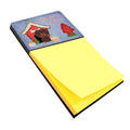 Dog House Collection Dachshund Chocolate Watercolor Sticky Note Holder Refillable Dispenser Desk Accessory 3x3 Pad Gift