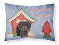 Dog House Collection Dachshund Black Tan Standard Pillowcase Lightweight Super Soft Easy Care Decorative Artwork Pillowcase, Standard