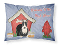 Dog House Collection Bull Terrier Black White Standard Pillowcase Lightweight Super Soft Easy Care Decorative Artwork Pillowcase, Standard
