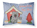 Dog House Collection Chow Chow Blue Standard Pillowcase Lightweight Super Soft Easy Care Decorative Artwork Pillowcase, Standard