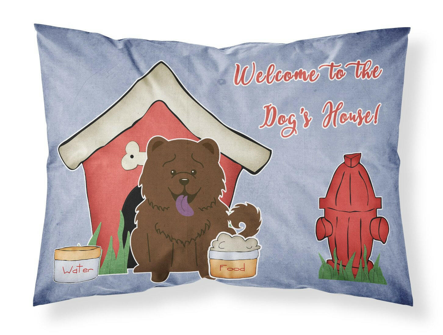 Dog House Collection Chow Chow Chocolate Standard Pillowcase Lightweight Super Soft Easy Care Decorative Artwork Pillowcase, Standard