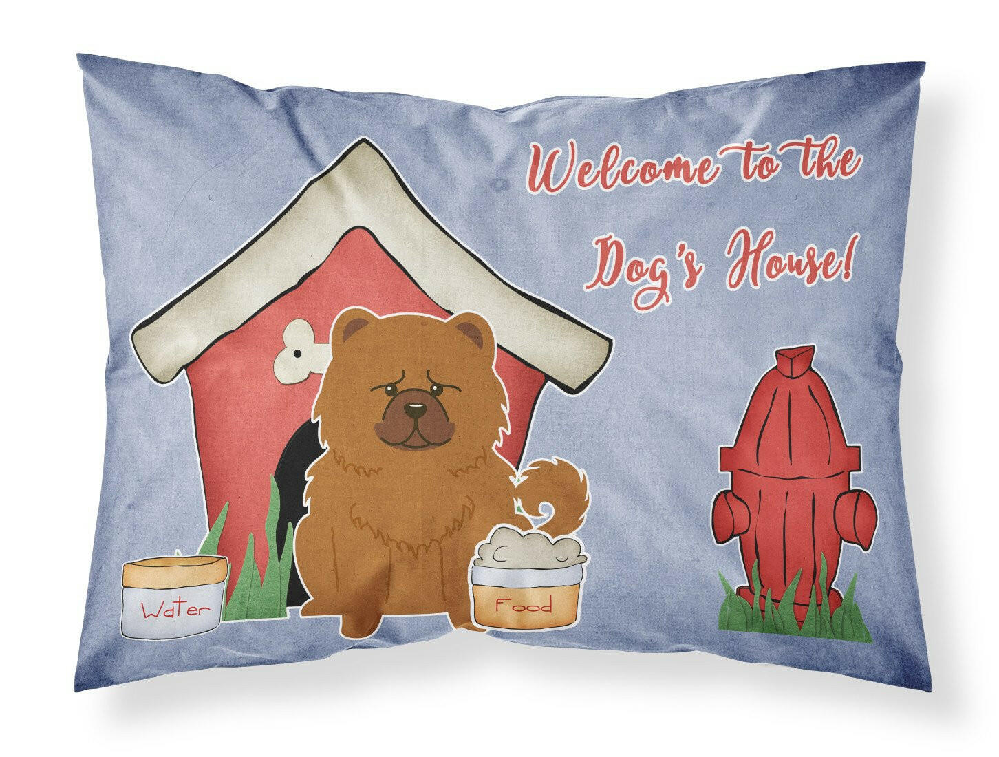 Dog House Collection Chow Chow Red Standard Pillowcase Lightweight Super Soft Easy Care Decorative Artwork Pillowcase, Standard