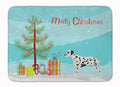 Dalmatian Merry Christmas Tree Memory Foam Kitchen Mat Machine Washable Anti-Fatigue Cushion Comfort Bath or Kitchen Rug