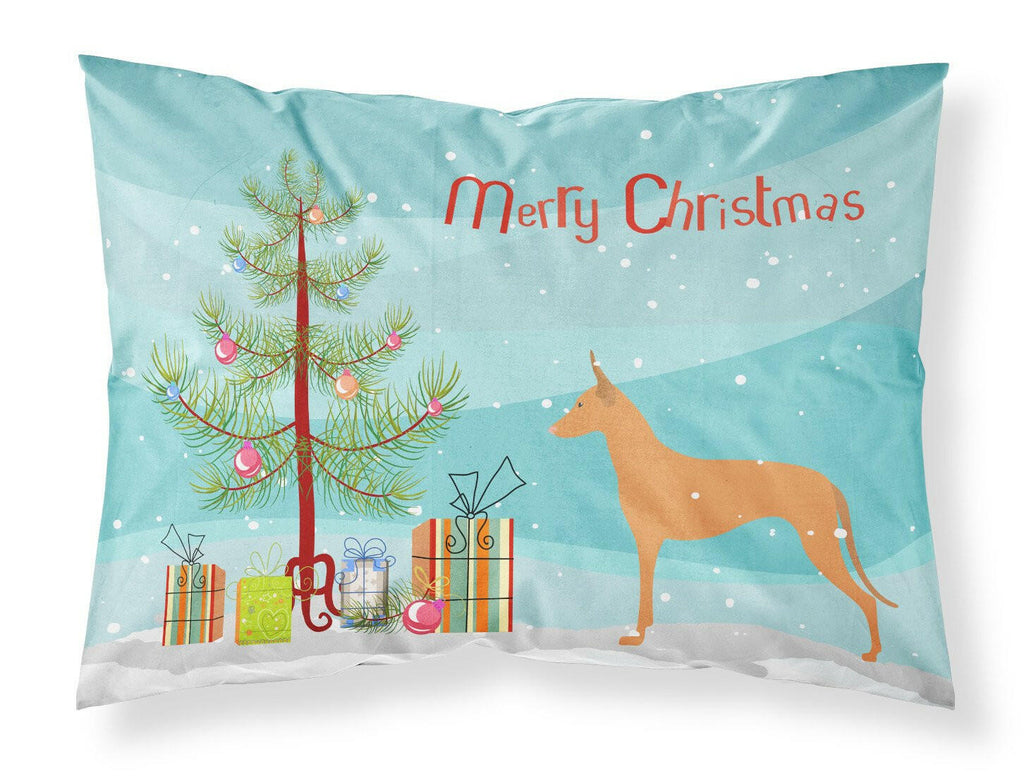 Pharaoh Hound Merry Christmas Tree Standard Pillowcase Lightweight Super Soft Easy Care Decorative Artwork Pillowcase, Standard