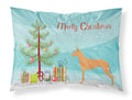 Pharaoh Hound Merry Christmas Tree Standard Pillowcase Lightweight Super Soft Easy Care Decorative Artwork Pillowcase, Standard