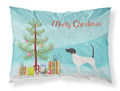 English Pointer Merry Christmas Tree Standard Pillowcase Lightweight Super Soft Easy Care Decorative Artwork Pillowcase, Standard