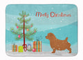 Norfolk Terrier Merry Christmas Tree Memory Foam Kitchen Mat Machine Washable Anti-Fatigue Cushion Comfort Bath or Kitchen Rug
