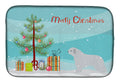 Spanish Water Dog Merry Christmas Tree Dish Drying Mat Absorbent Dish Drying Mat Pad for Kitchen Counter Dish Drainer Mat for Countertop, 14 x 21", Multicolor