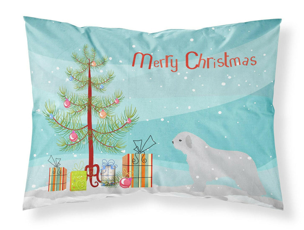 Spanish Water Dog Merry Christmas Tree Standard Pillowcase Lightweight Super Soft Easy Care Decorative Artwork Pillowcase, Standard