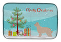 Pyrenean Shepherd Dog Merry Christmas Tree Dish Drying Mat Absorbent Dish Drying Mat Pad for Kitchen Counter Dish Drainer Mat for Countertop, 14 x 21", Multicolor