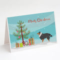 Sheltie/Shetland Sheepdog Merry Christmas Tree Greeting Cards Pack of 8 Blank Cards with Envelopes Whimsical A7 Size 5x7