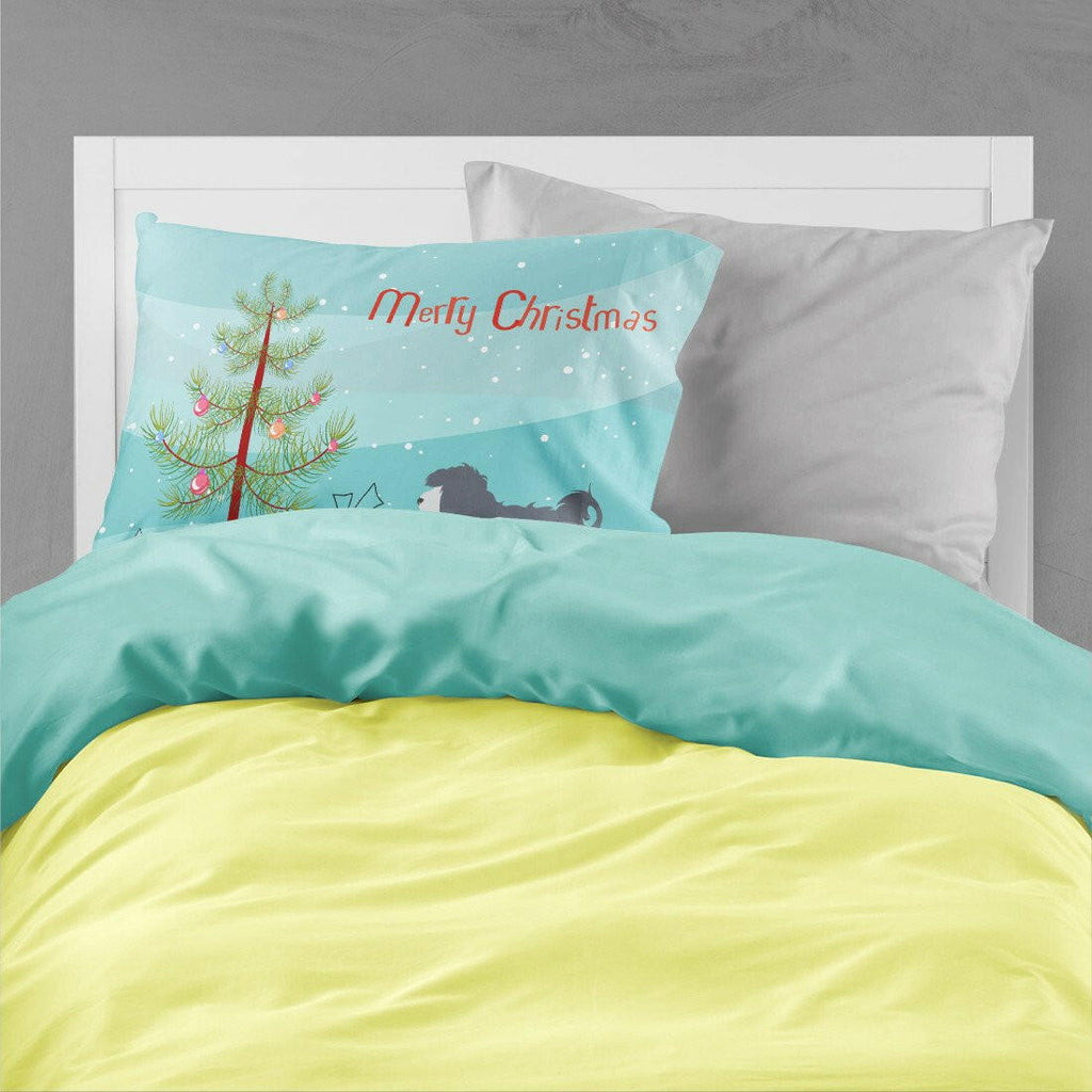 Lowchen Merry Christmas Tree Standard Pillowcase Lightweight Super Soft Easy Care Decorative Artwork Pillowcase, Standard
