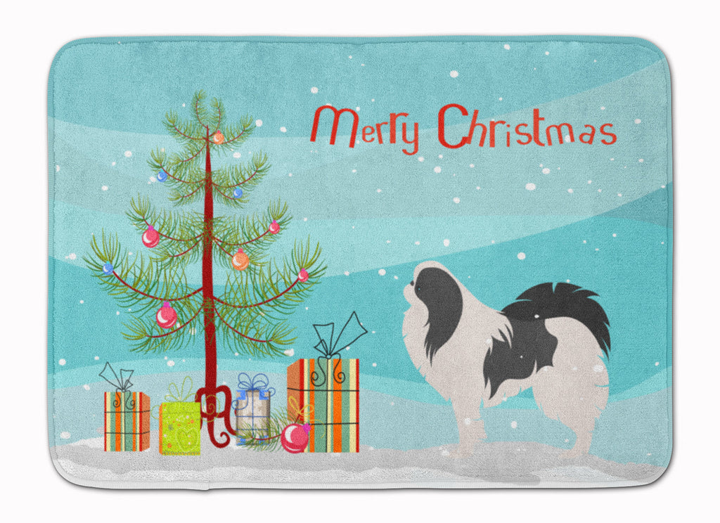 Japanese Chin Merry Christmas Tree Memory Foam Kitchen Mat Machine Washable Anti-Fatigue Cushion Comfort Bath or Kitchen Rug