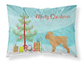 Brussels Griffon Merry Christmas Tree Standard Pillowcase Lightweight Super Soft Easy Care Decorative Artwork Pillowcase, Standard