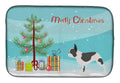 French Bulldog Merry Christmas Tree Dish Drying Mat Absorbent Dish Drying Mat Pad for Kitchen Counter Dish Drainer Mat for Countertop, 14 x 21", Multicolor
