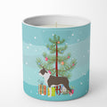 Boston Terrier Merry Christmas Tree Decorative Soy Candle Nature Soy Wax Essential Oil Home Decor Ideal for Bedroom Kitchen Bath Office Gift, 10 oz