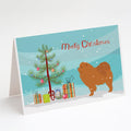 Chow Chow Merry Christmas Tree Greeting Cards Pack of 8 Blank Cards with Envelopes Whimsical A7 Size 5x7