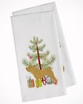 Shar Pei Merry Christmas Tree Kitchen Towel Set of 2 White Dish Towels Decorative Bathroom Hand towel for Hand, Face, Hair, Yoga, Tea, Dishcloth, 19 X 28", White