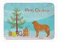 Leonberger Merry Christmas Tree Memory Foam Kitchen Mat Machine Washable Anti-Fatigue Cushion Comfort Bath or Kitchen Rug