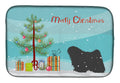 Puli Merry Christmas Tree Dish Drying Mat Absorbent Dish Drying Mat Pad for Kitchen Counter Dish Drainer Mat for Countertop, 14 x 21", Multicolor