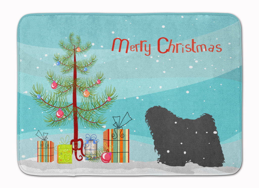 Puli Merry Christmas Tree Memory Foam Kitchen Mat Machine Washable Anti-Fatigue Cushion Comfort Bath or Kitchen Rug