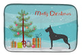 Great Dane Merry Christmas Tree Dish Drying Mat Absorbent Dish Drying Mat Pad for Kitchen Counter Dish Drainer Mat for Countertop, 14 x 21", Multicolor