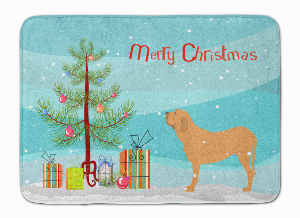 Fila Brasileiro Merry Christmas Tree Memory Foam Kitchen Mat Machine Washable Anti-Fatigue Cushion Comfort Bath or Kitchen Rug