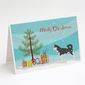 Siberian Husky Merry Christmas Tree Greeting Cards Pack of 8 Blank Cards with Envelopes Whimsical A7 Size 5x7