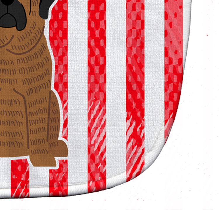 Patriotic USA Mastiff Brindle Baby Bib Easy-Clean Baby Bib Baby Feeding Accessory Baby Mealtime Essential, 10 x 13, Multicolor
