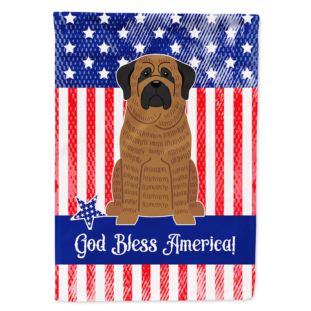 Patriotic USA Mastiff Brindle House Flag 28x40 Porch Sleeve Pole Decorative Outside Yard Banner Artwork Wall Hanging, Polyester