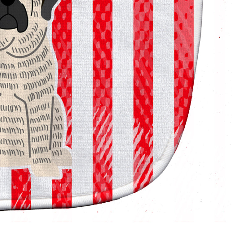 Patriotic USA Mastiff Brindle White Baby Bib Easy-Clean Baby Bib Baby Feeding Accessory Baby Mealtime Essential, 10 x 13, Multicolor