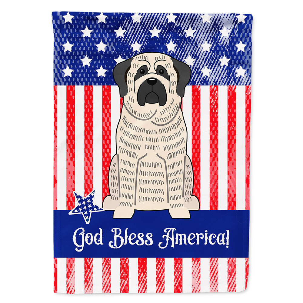 Patriotic USA Mastiff Brindle White House Flag 28x40 Porch Sleeve Pole Decorative Outside Yard Banner Artwork Wall Hanging, Polyester