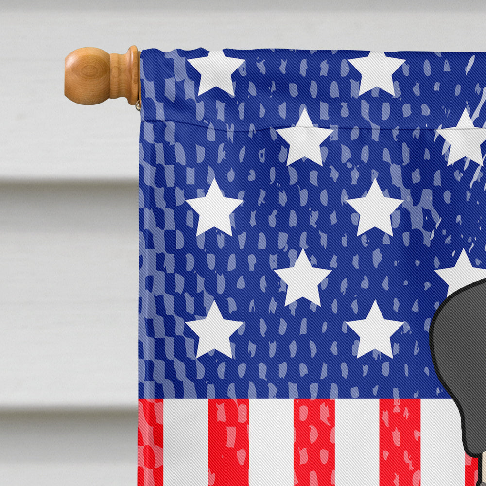 Patriotic USA Mastiff Brindle White House Flag 28x40 Porch Sleeve Pole Decorative Outside Yard Banner Artwork Wall Hanging, Polyester