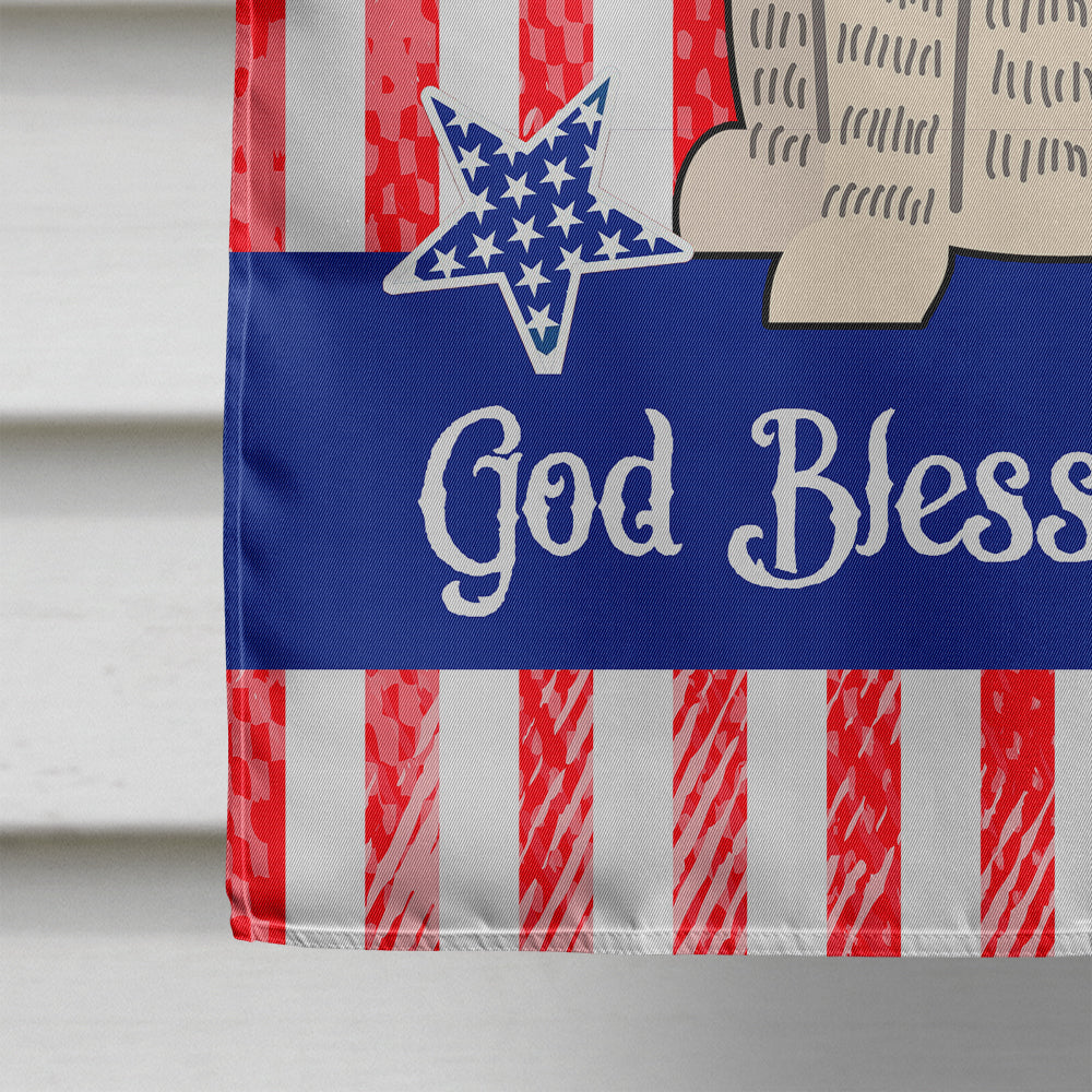 Patriotic USA Mastiff Brindle White House Flag 28x40 Porch Sleeve Pole Decorative Outside Yard Banner Artwork Wall Hanging, Polyester