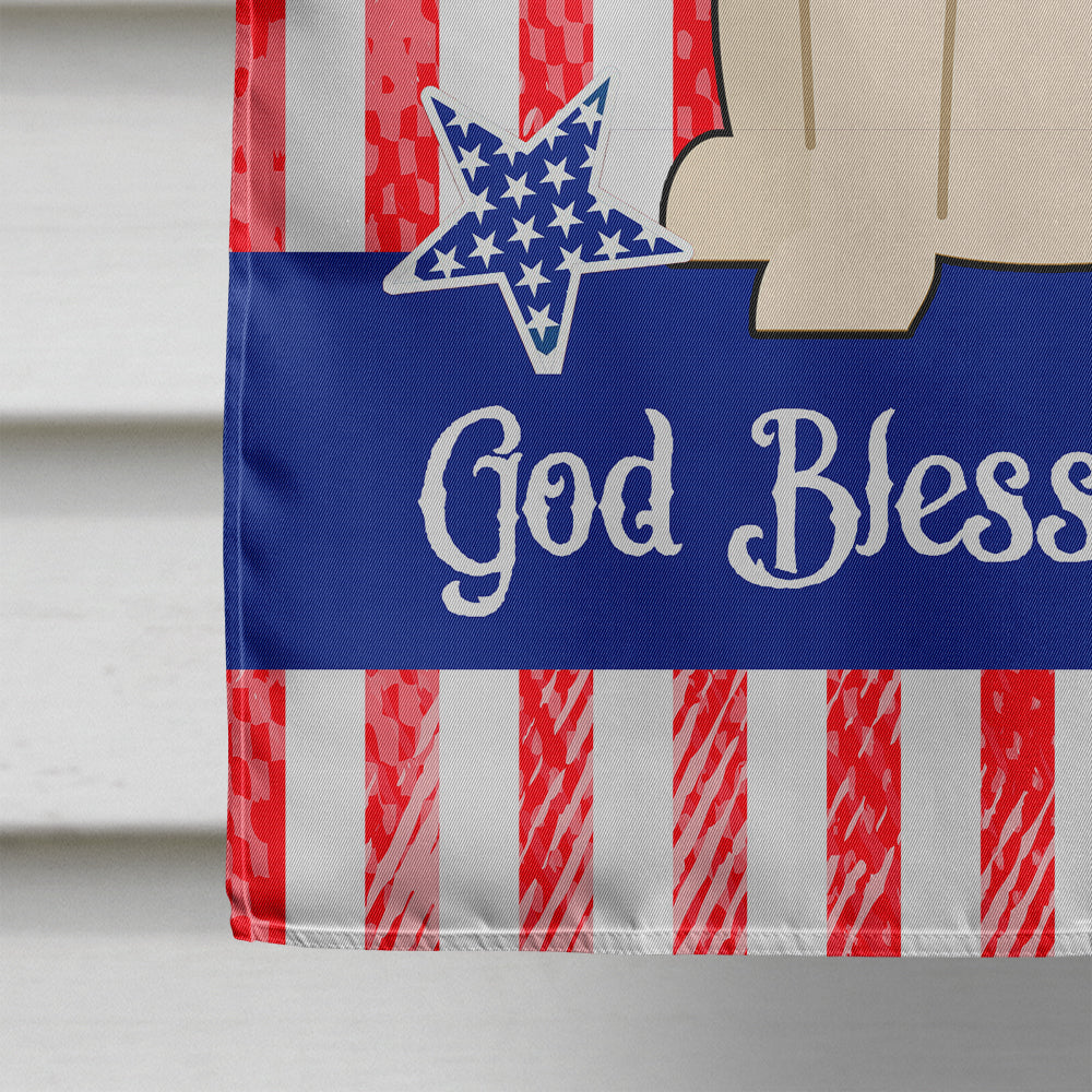 Patriotic USA Mastiff White House Flag 28x40 Porch Sleeve Pole Decorative Outside Yard Banner Artwork Wall Hanging, Polyester