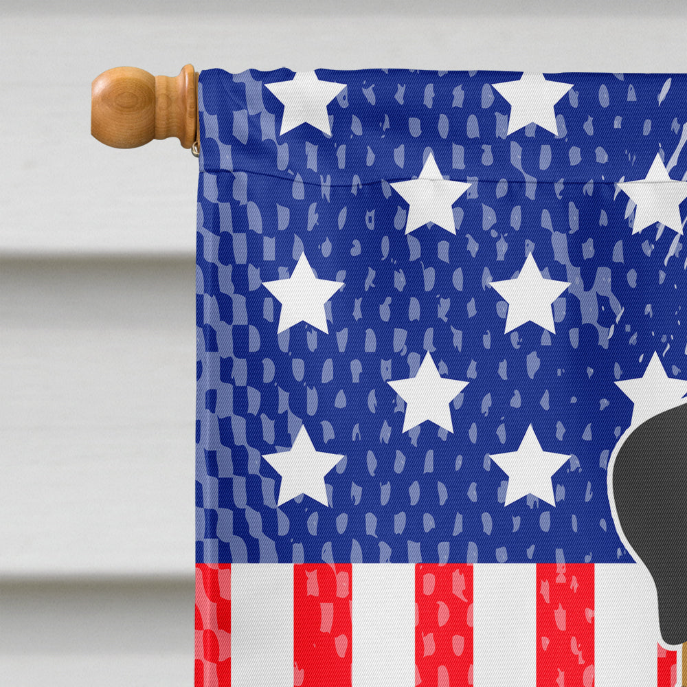 Patriotic USA Mastiff House Flag 28x40 Porch Sleeve Pole Decorative Outside Yard Banner Artwork Wall Hanging, Polyester