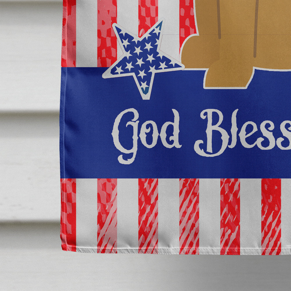 Patriotic USA Mastiff House Flag 28x40 Porch Sleeve Pole Decorative Outside Yard Banner Artwork Wall Hanging, Polyester