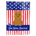 Patriotic USA Norwich Terrier House Flag 28x40 Porch Sleeve Pole Decorative Outside Yard Banner Artwork Wall Hanging, Polyester