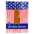 Patriotic USA Karelian Bear Dog House Flag 28x40 Porch Sleeve Pole Decorative Outside Yard Banner Artwork Wall Hanging, Polyester