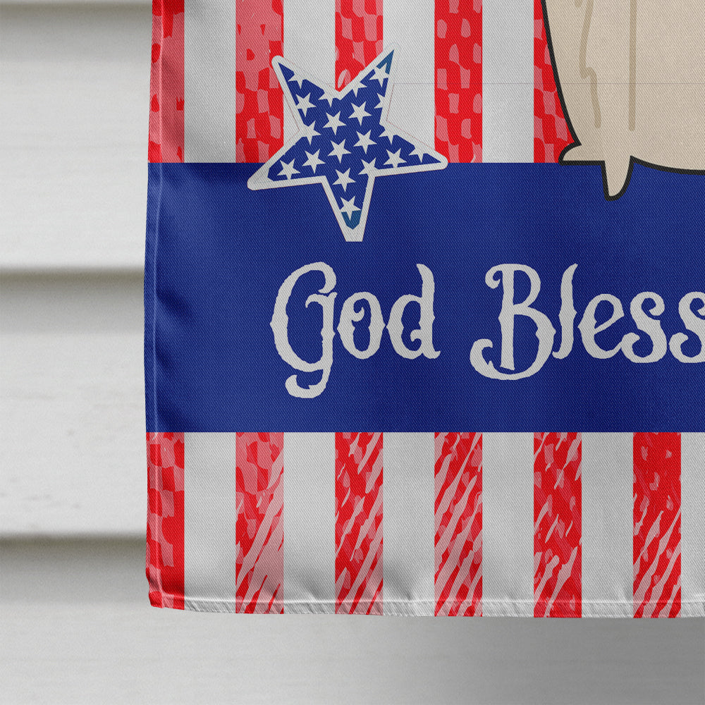 Patriotic USA Borzoi House Flag 28x40 Porch Sleeve Pole Decorative Outside Yard Banner Artwork Wall Hanging, Polyester
