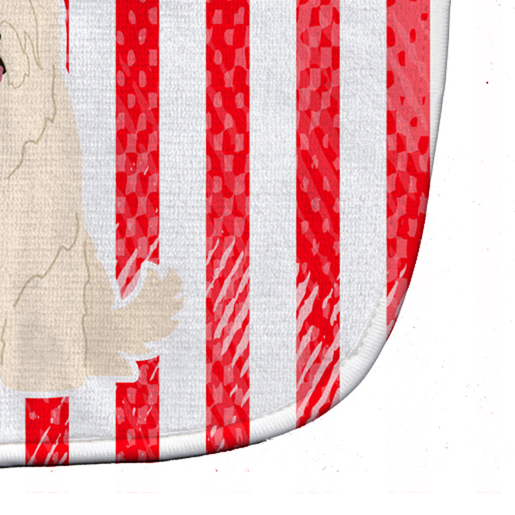 Patriotic USA South Russian Sheepdog Baby Bib Easy-Clean Baby Bib Baby Feeding Accessory Baby Mealtime Essential, 10 x 13, Multicolor