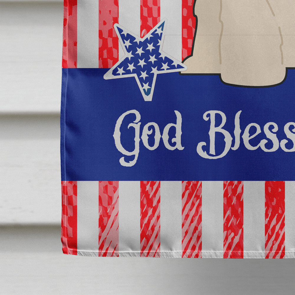Patriotic USA South Russian Sheepdog House Flag 28x40 Porch Sleeve Pole Decorative Outside Yard Banner Artwork Wall Hanging, Polyester