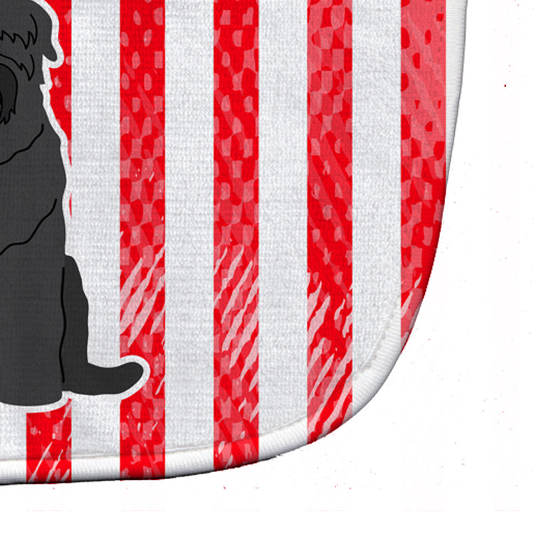 Patriotic USA Black Russian Terrier Baby Bib Easy-Clean Baby Bib Baby Feeding Accessory Baby Mealtime Essential, 10 x 13, Multicolor