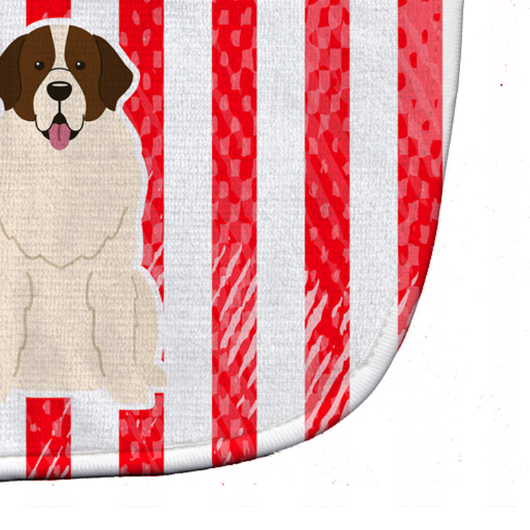 Patriotic USA Moscow Watchdog Baby Bib Easy-Clean Baby Bib Baby Feeding Accessory Baby Mealtime Essential, 10 x 13, Multicolor